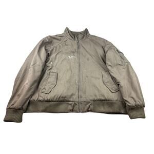 Calvin Klein Men's Size XL Olive Green Full-Zip Bomber Jacket